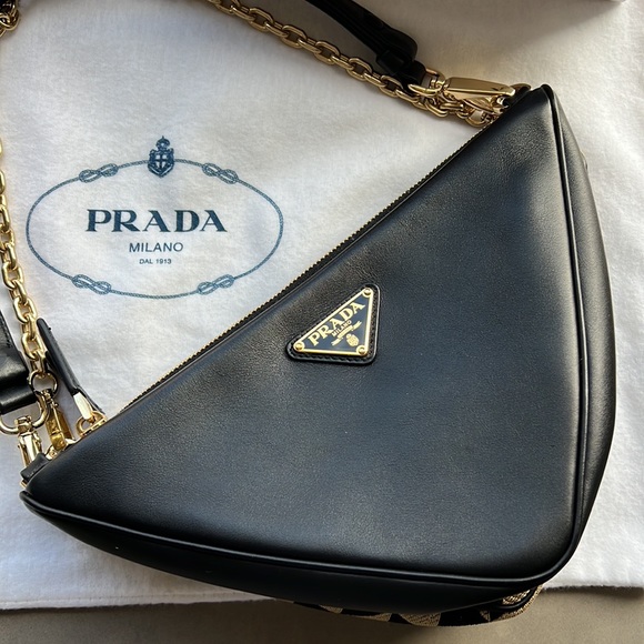 Prada Symbole leather and fabric mini bag - Picture 11 of 17
